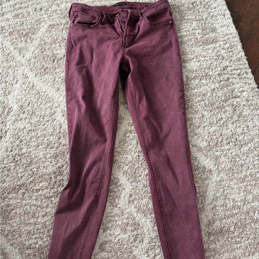 Dear John Women's Skinny Jeans in Deep Wine